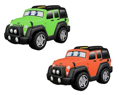 BB Junior 16-81801 - Spielzeugauto Jeep Touch & Go ab 12 Monaten Wrangler Kinder