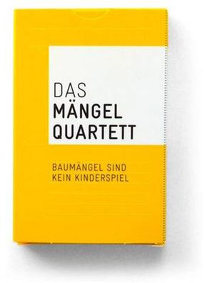 Studio Karhard, Das Mängelquartett, Kartenspiel