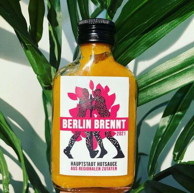 Crazy Bastard Sauce, Berlin brennt, Chilisauce, regional, vegan, 100 ml