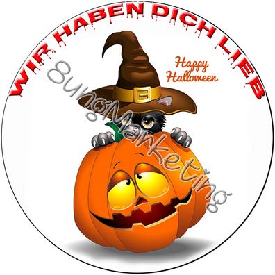 0773 Halloween Tortendeko Tortenbild Fototorte individuell Wunschtext und Foto