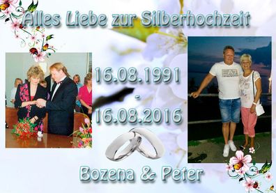 0227 Hochzeit Tortenaufleger Tortenbild Fototorte individuell Wunschtext und Foto