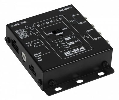 Hifonics HF-SC4 High Low Adapter Converter Cinch Adapter Lautsprecher Cinch Ada