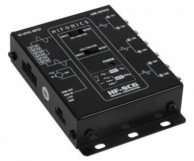 Hifonics HF-SC6 High Low Adapter Converter Cinch Adapter Lautsprecher Cinch Ada