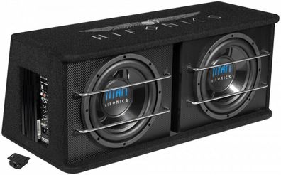 Hifonics TDA250R Aktiv Subwoofer mit Endstufe Bass mit Verstärker KFZ Auto