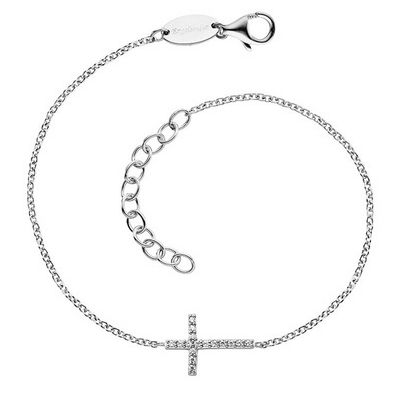 Engelsrufer Schmuck Silberarmband für Damen Kreuz ERB-LILCROSS-ZI