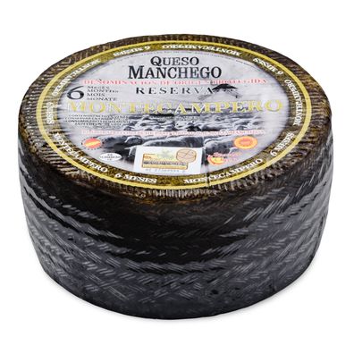 Hymor Schafskäse Hartkäse Reserva 6 Monate Queso Manchego 4x 3kg D.O. PDO ganzer Laib