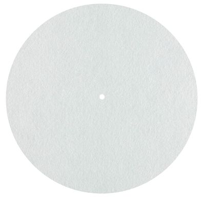 Dynavox "PM2" Plattentellerauflage aus Filz für Vinyl-Player / antistatisch / weiss