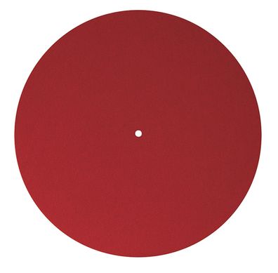 Dynavox "PM2" Plattentellerauflage aus Filz für Vinyl-Player / antistatisch / rot