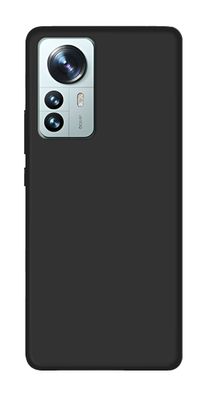 Silikon Hülle Basic kompatibel mit XIAOMI 12 Case TPU Soft Handy Cover Schutz Schwarz