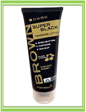 Tannymaxx Brown Super Black Dark Tanning Lotion Bräunungscreme 125ml |€56, -/ L