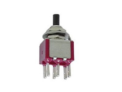 Velleman - 8702 - Drucktaster - Momentkontakt - Vertikal - DPDT Ein-(Ein)
