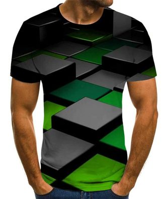 Innovatives 3D-Druck T-Shirt (unisex/ rundhals) - Atmungsaktiv - Sport + Freizeit