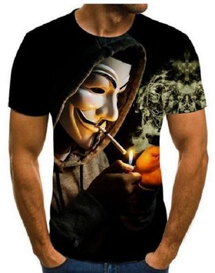 Innovatives 3D-Druck T-Shirt (Unisex) - Halloween / Horror - Anonymous