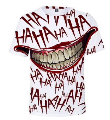 Innovatives 3D-Druck T-Shirt (Unisex) - Halloween/ Horrorclown Gruseliges Lachen