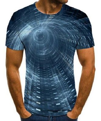 Innovatives 3D-Druck T-Shirt (Unisex/ rundhals) / Atmungsaktiv / Sport + Freizeit