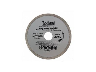 Toolland - BD20180 - Diamant-Trennscheibe - 180 mm x 25.4 mm