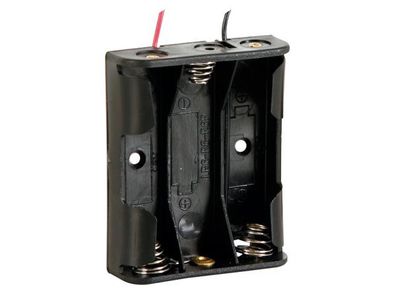 velleman - BH331A - Batteriehalter für 3 x AA-Batterien (mit Kabel)