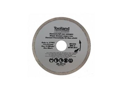 Toolland - BD20125 - Diamant-Trennscheibe - 125 mm - Kontinuierlich