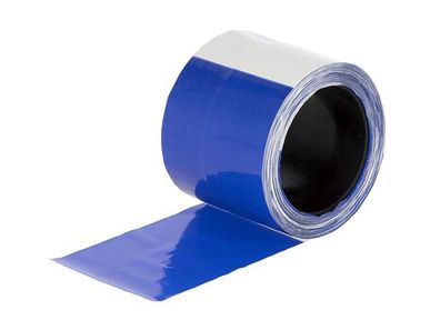 CORRAL - COR27239 - Herdenschutzband Blau/ Weiß, gesperrt, 80 mm, 100 m Roll