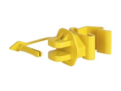 T-Post pinlock insulator, yellow, 25 pcs