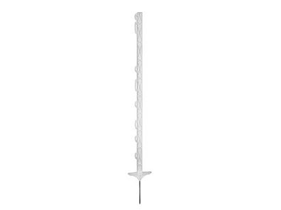 Plastic post Titan 110 cm, white, double step, 5 pcs