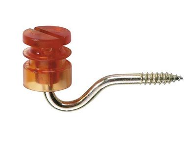 Slit insulator, yellow, 6,0 mm, 25 pcs