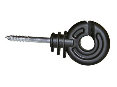 Ring insulator compact, black, short support, 25 pcs/ pack