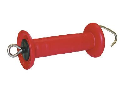Corral - COR44944 - Gate handle Premium red, with hook, stainless steel