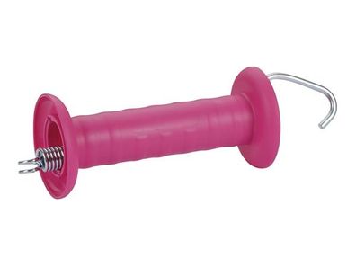 Corral - COR44957 - Gate handle pink, with hook, galvanized