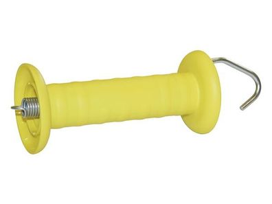 Corral - COR44953 - Gate handle yellow, with hook, galvanized