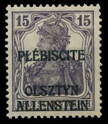 Allenstein Nr 3 postfrisch X4532BE