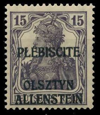 Allenstein Nr 3 postfrisch X4532D6