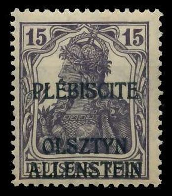 Allenstein Nr 3 postfrisch X4532D2