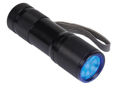 Perel - EFL41UV - UV-Taschenlampe - 9 LEDs