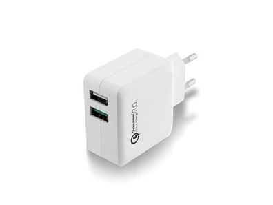 EWENT - 2-PORT-USB-LADEGERÄT (4 A) MIT QUICK CHARGE 3.0