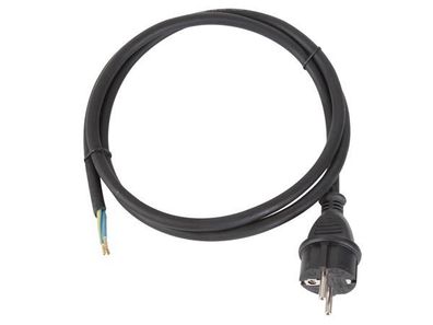 Netzkabel - GUMMI - 1.5 m - 3G2.5 - CEE 7/7 Stecker - KABEL, FEIES ENDE