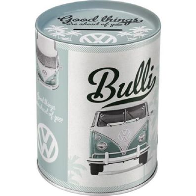 VW Bulli T1 Good Things - Spardose im Ölfass-Design