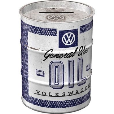 VW Volkswagen General Use Oil - Spardose im Ölfass Design