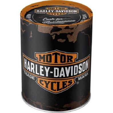 Harley Davidson Genuine - Spardose im Ölfass Design mattiert