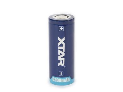 Xtar - 26650 - 3,6 Volt 5200mAh Li-Ion - Ideal für Taschenlampen