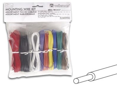 Velleman - K/ MOWM - Kabelset - 10 Farben - 60m - voller Kern
