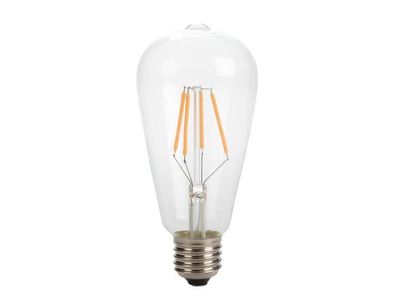 RETRO-LAMPE MIT LED-FILAMENT - T64 - 4 W - E27 - Intensive Farbwiedergabe -WARMWEIß