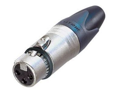 Neutrik - XLR-KABELSTECKER, 3-POLIGE EMC-KABELBUCHSE, Störungsfrei