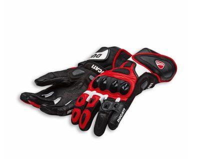 Original Ducati Speed Air C1 Handschuhe Motorradhandschuhe alpinestars Leder rot