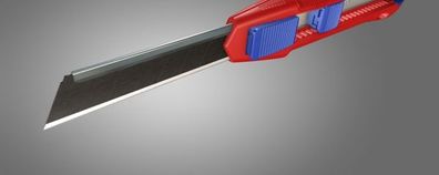 Knipex CutiX Universalmesser 18mm + Klingen Stabilisierung Teflon schwarz Cuttermesse