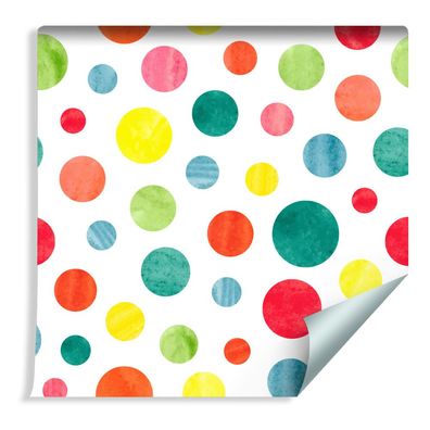 10m VLIES TAPETE Rolle Retro Motiv Punkte Dots Aquarell XXL 455