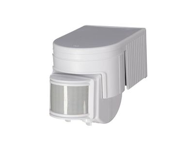 Outdoor Bewegungsmelder in weiß, 12m/180° - Timer, max. 1200 W