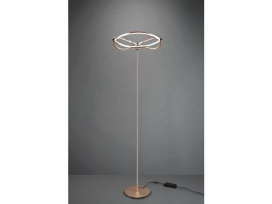 Moderne LED Stehlampe Charivari Messing matt, Höhe 175cm