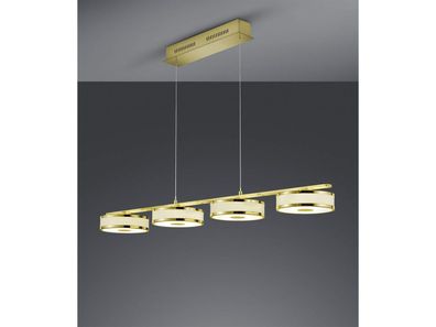 LED Balkenpendelleuchte AGENTO, höhenverstellbar, Breite 115cm, Messing