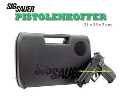 Sig Sauer Pistolenkoffer Medium 31x20x 6cm Waffenkoffer Kunsstoff abschliessbar